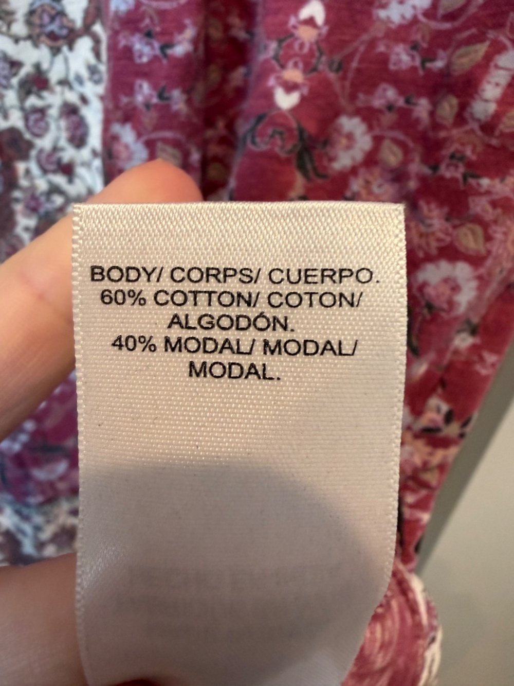 NWT Lucky Brand Red Floral Top Size XL - Picture 5 of 7